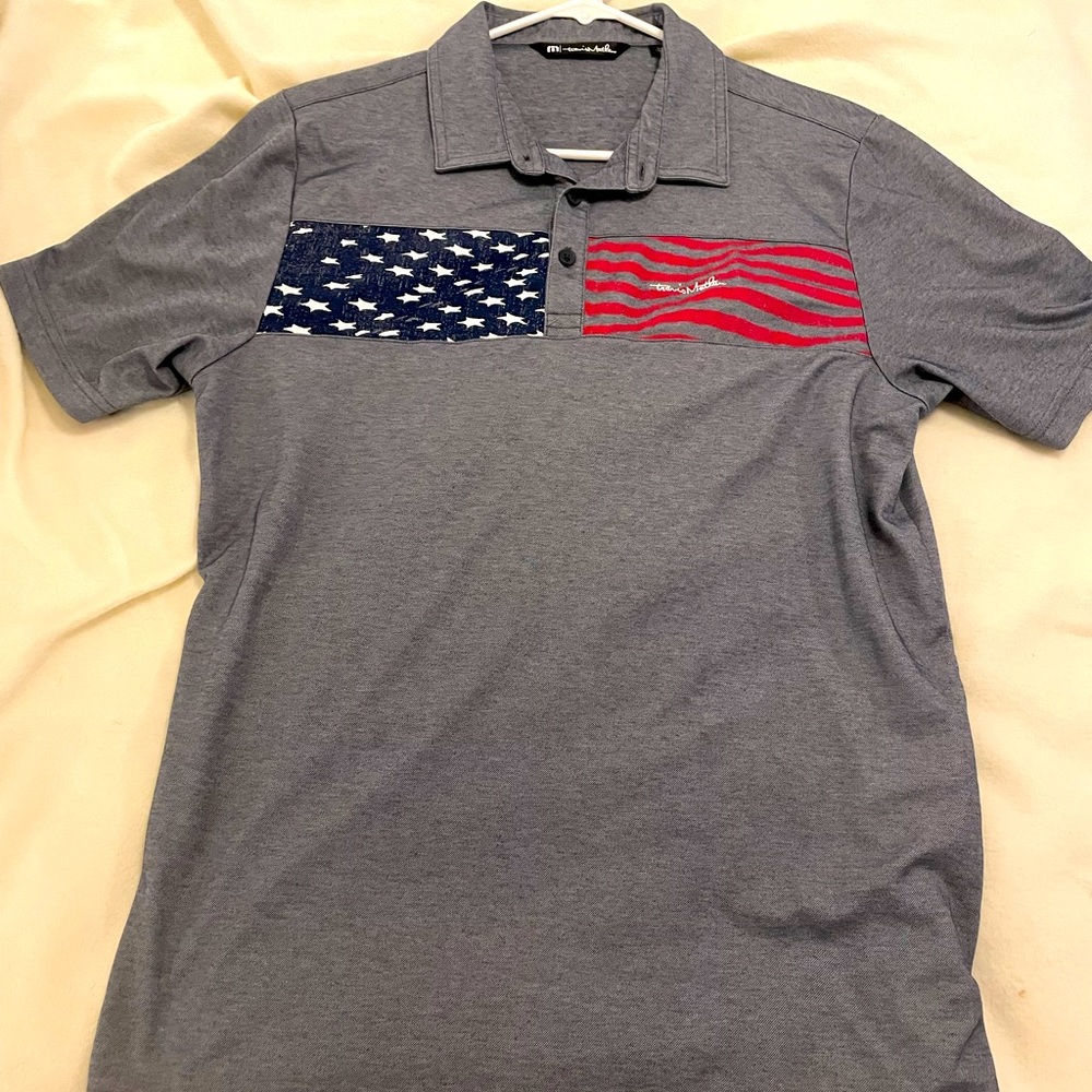 Travis Mathew size M patriotic polo